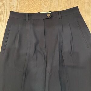 Lafayette 148 New York High Waisted Pleated Trouser Pant